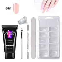 Heavenly Hands: Painless Crystal Gel Nail Art Set with UV/LED Lamp - No Paper Holders Needed