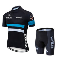 Premium Summer Cycling Jersey & Bib Shorts Set - Men's Breathable Bike Clothing with Coolmax Gel Pad - Ride in Comfort & Style