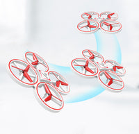 Gravity-Sensing Watch Drone – Obstacle-Avoiding 4-Axis Quadcopter with LED Lights