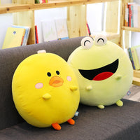 Adorable Doll Round Plush Pillow Toy – Soft Cuddle Gift for Kids & Home Decor