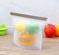 EcoFresh Silicone Vacuum Storage Bags - Keep Food Fresher Longer with Airtight Seal