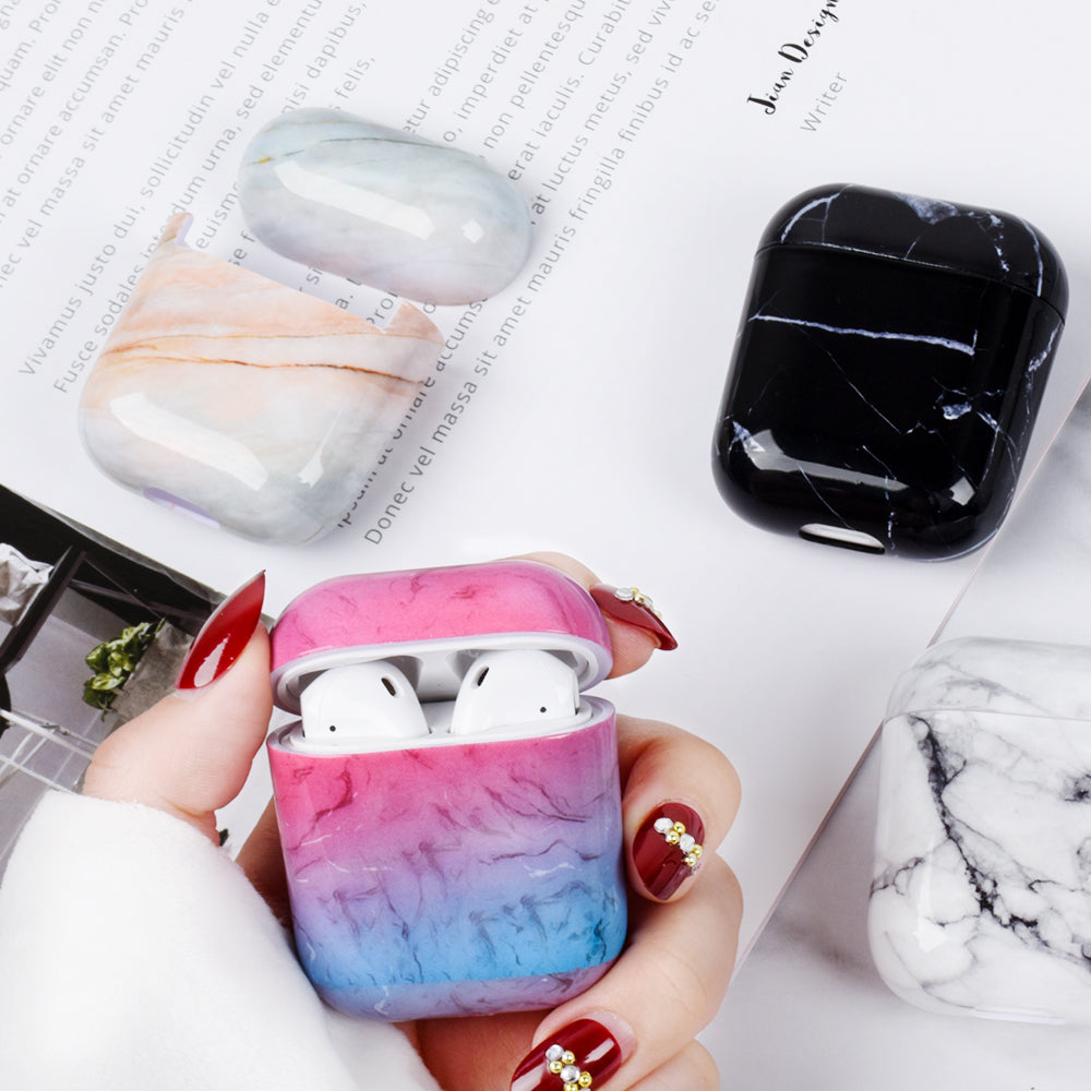 Compatible with Apple, Compatible with Apple , Marbled earphone case What Else You Got?