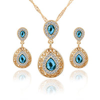 Electroplated Alloy Jewelry Set – Necklace & Earrings for Everyday & Special Occasions
