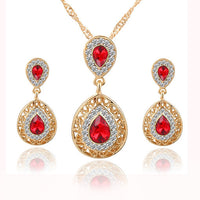 Electroplated Alloy Jewelry Set – Necklace & Earrings for Everyday & Special Occasions