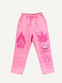 Comfortable Elastic-Waist Printed Sweatpants for Men - Casual & Stylish Trousers