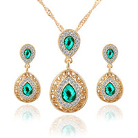 Electroplated Alloy Jewelry Set – Necklace & Earrings for Everyday & Special Occasions