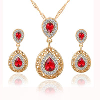 Electroplated Alloy Jewelry Set – Necklace & Earrings for Everyday & Special Occasions