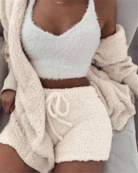Heavenly Comfort 3-Piece Velvet Lounge Set – Soft & Stylish for Cozy Days