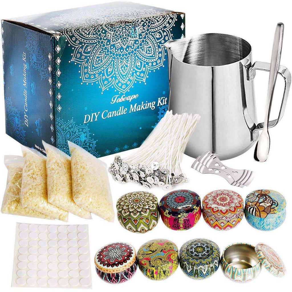 DIY Candle Making Kit - Complete Soy Wax Starter Set with Pouring Pot Wicks Tins & Fragrances What Else You Got?