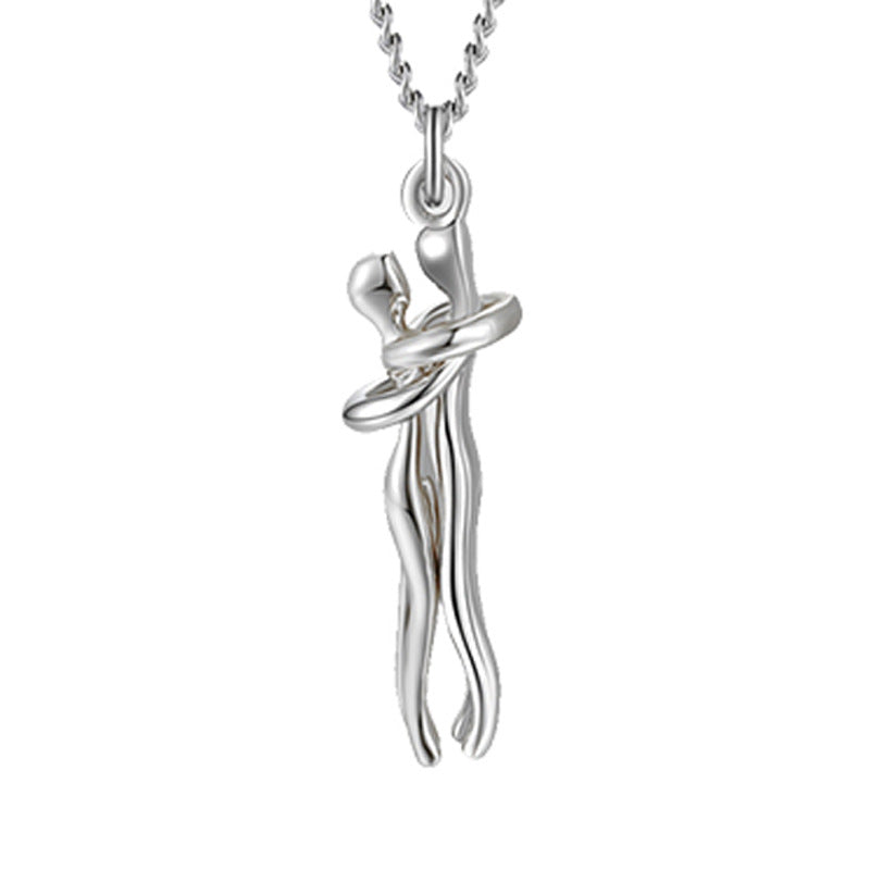 Love Hug Necklace Unisex Men Women Couple Jewelry Simple Temperament Clavicle Chain Valentines Day Lover Gift What Else You Got?
