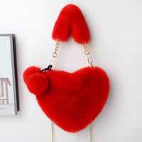 Heartwarming Love Bags Soft Plush Valentine's Handbag - Perfect for Women's Gifts