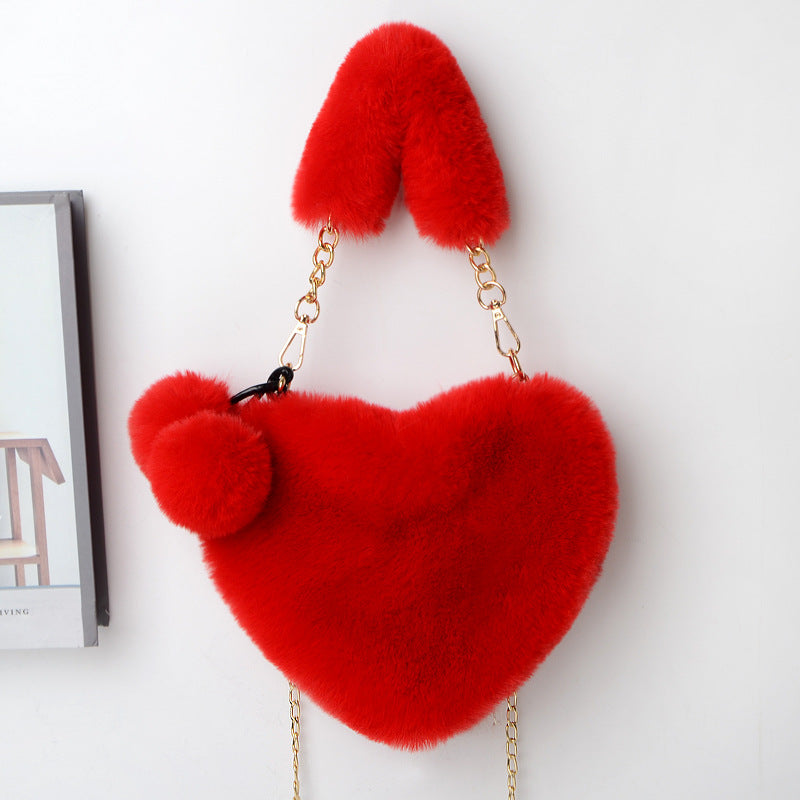Love Bags Soft Plush Handbags Women Valentine's Day Party Bag What Else You Got?