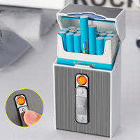 20 USB Charging Cigarette Lighter Case - Fast Car Charger - Metal Design