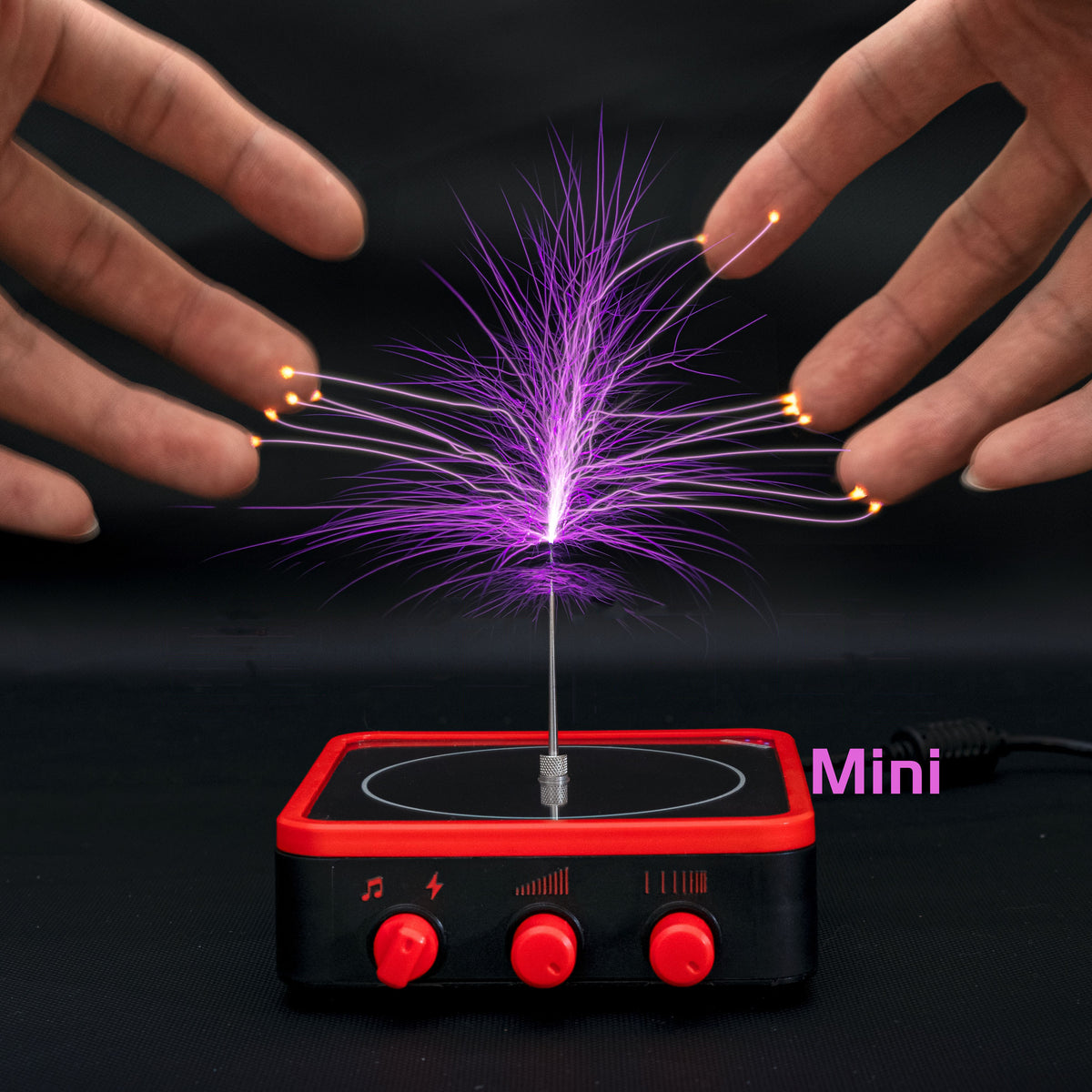 Divine Lightning Music Tesla Coil - Christian-Inspired LED Lighting with Bluetooth & Adjustable Lightning (Gift Idea)