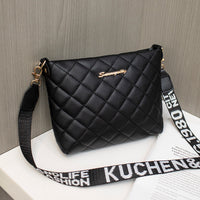 Elegant Christian Messenger Bag for Women - Trendy Embroidered Crossbody Purse with Chain Strap (White, Black, Brown, Pink)