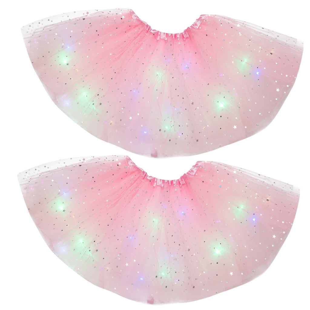 Magical & Luminous  LED Princess Halloween Tutu Skirt Sequins Shiny Skirt What Else You Got?