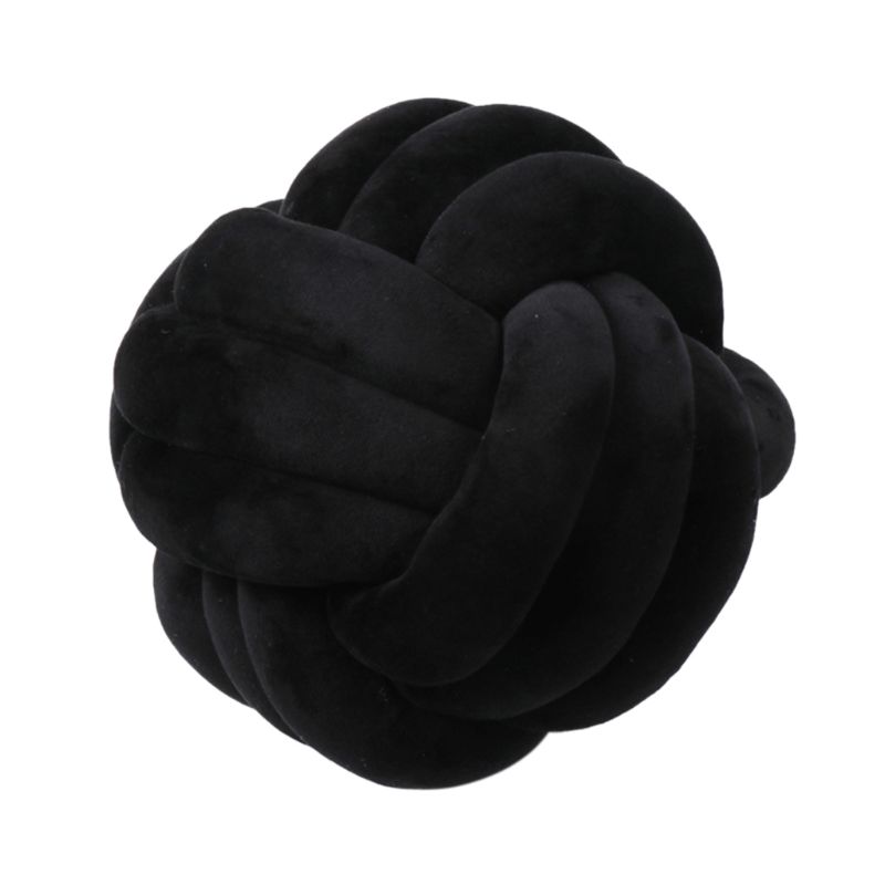 Knotted Plush Ball Design Round Throw Pillow What Else You Got?