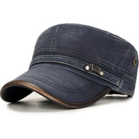 Stylish Middle-Aged Christian Flat Cap - Sun Protection & Comfort - Adjustable Size