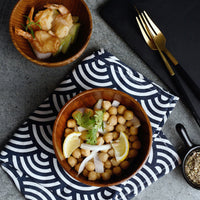 Handcrafted Jujube Wooden Rice & Soup Bowl - Eco-Friendly, Kid-Safe Japanese Style Dining Set (3 Sizes)