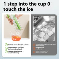 Ice Cube Press Mold with Storage Box – Food-Grade Ice Tray
