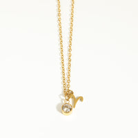 Zodiac Zircon Constellation Necklace – 5mm Charm for Women, Korean Style Jewelry