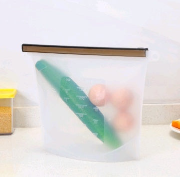Silicone fresh-keeping bag vacuum sealed bag food  storage bag refrigerator food fruit storage bag What Else You Got?