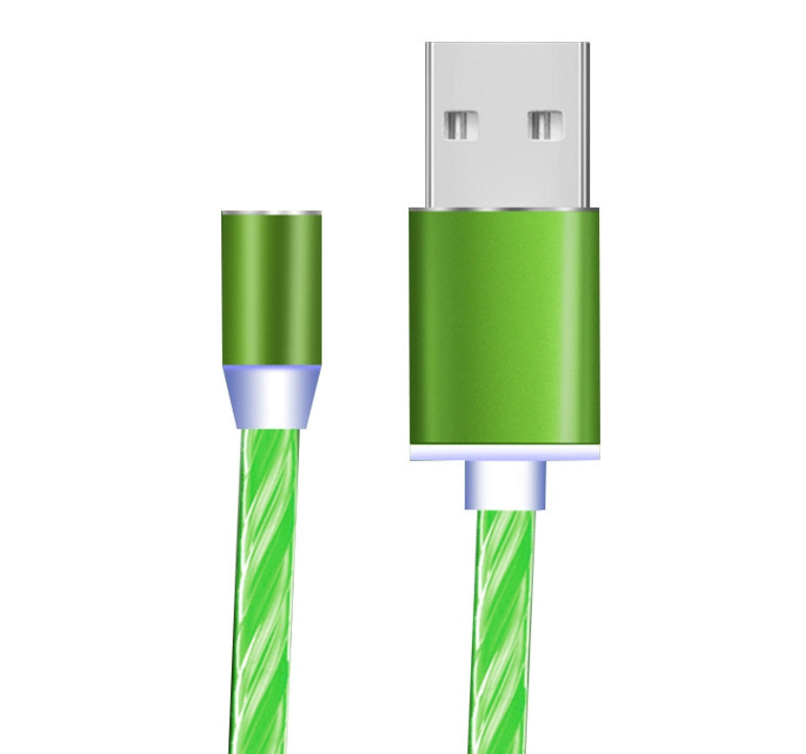 Magnetic Streaming Fast‑Charging Cable – 3‑in‑1 LED Flowing Light Cable for iPhone / Android / Type‑C What Else You Got?