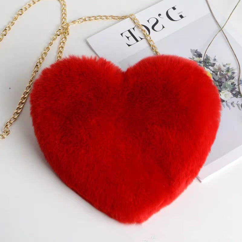 Love Bags For Women Plush Chain Shoulder Bags Valentine's Day Party Bag What Else You Got?