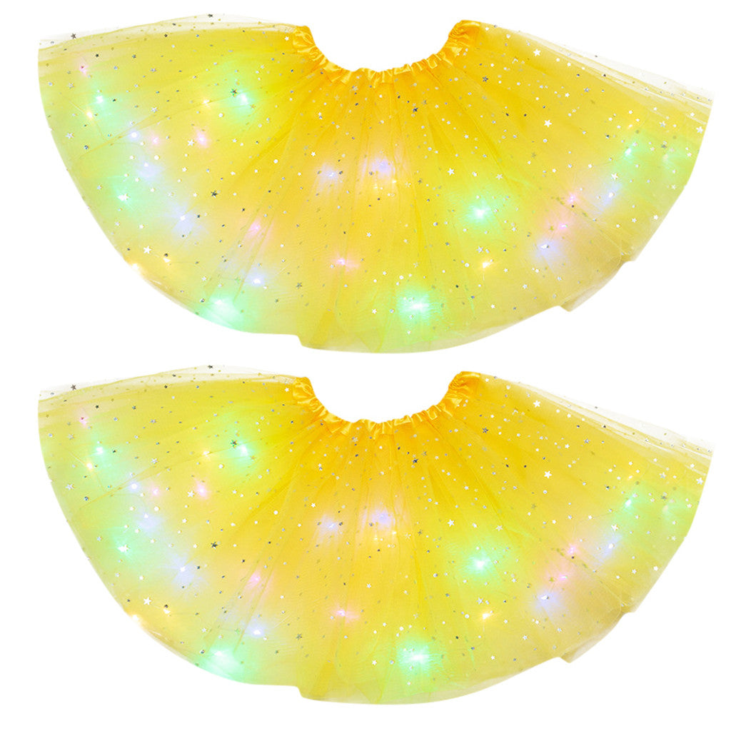 Magical & Luminous  LED Princess Halloween Tutu Skirt Sequins Shiny Skirt What Else You Got?