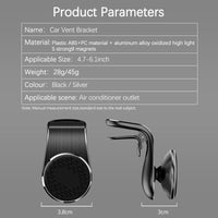Magnetic Car Phone Holder – 360° Rotating Air Vent Mount for iPhone & Android