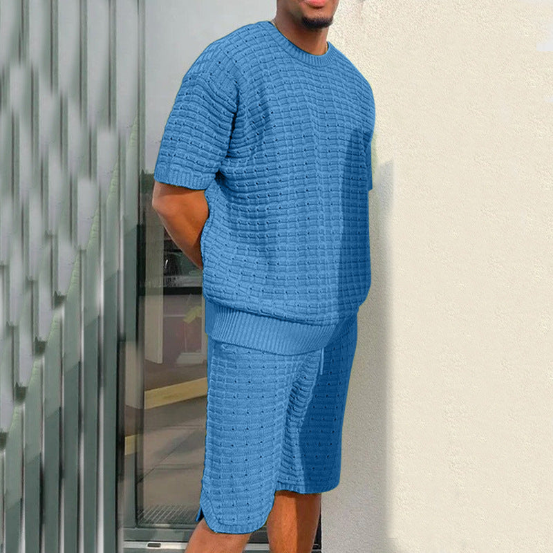Men's Summer Suit Fashion Loose Men 2 Pieces Outfit Summer Hippie Shirt And Short Set What Else You Got?
