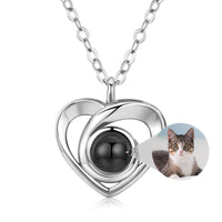 Eternal Love Keepsake: S925 Sterling Silver Heart Photo Projection Necklace - Perfect Romantic Gift for Her