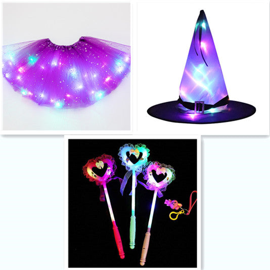 Magical & Luminous  LED Princess Halloween Tutu Skirt Sequins Shiny Skirt What Else You Got?