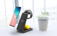 3-in-1 Fast Wireless Charging Station - Charger Stand for Phone, Watch & Earbuds