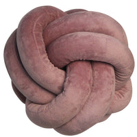 Cozy Knotted Plush Ball Throw Pillow - Soft & Cuddly Decor for Home