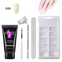 Heavenly Hands: Painless Crystal Gel Nail Art Set with UV/LED Lamp - No Paper Holders Needed