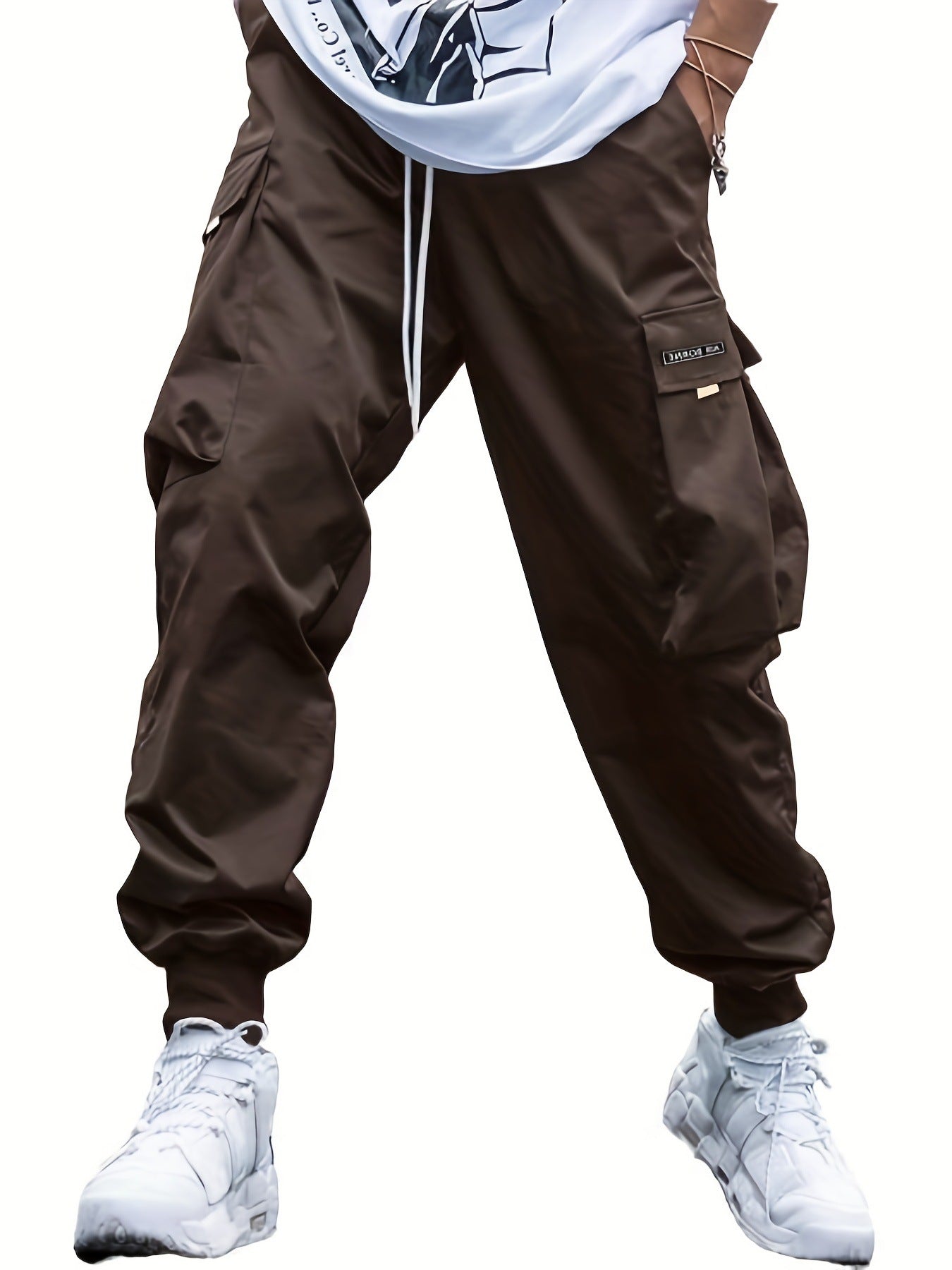 Multi-pocket Cargo Pants Men's Casual Hip-Hop Drawstring Trousers Outdoor Streetwear Sports Pant What Else You Got?