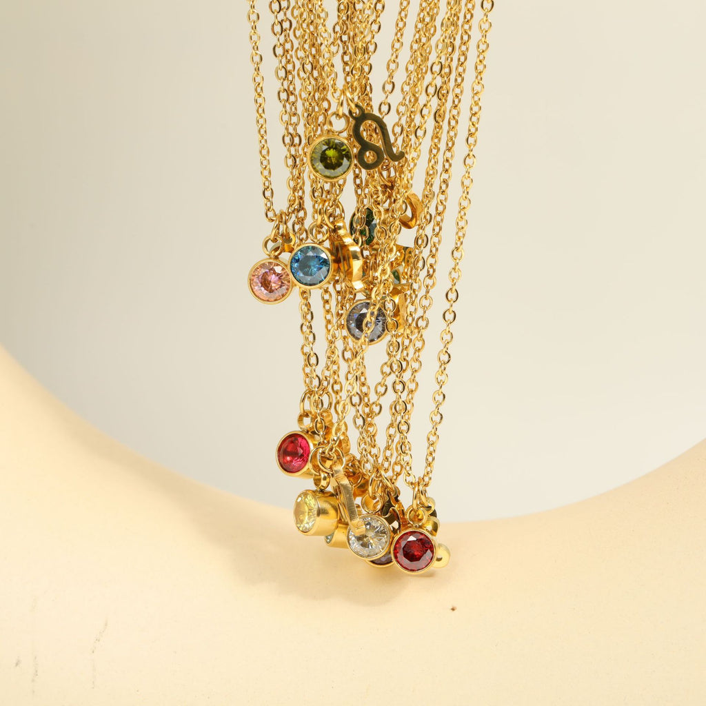 Fashion Zodiac Zodiac 5mm Zircon Pendant Necklace For Women What Else You Got?