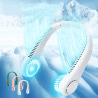Rechargeable Bladeless Hanging Neck Fan — Hands Free Portable USB Fan