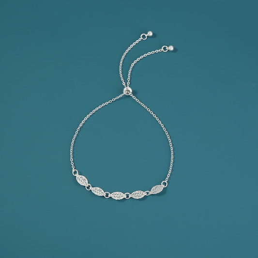 Glow‑in‑the‑Dark Silver Leaf Copper Bracelet What Else You Got?