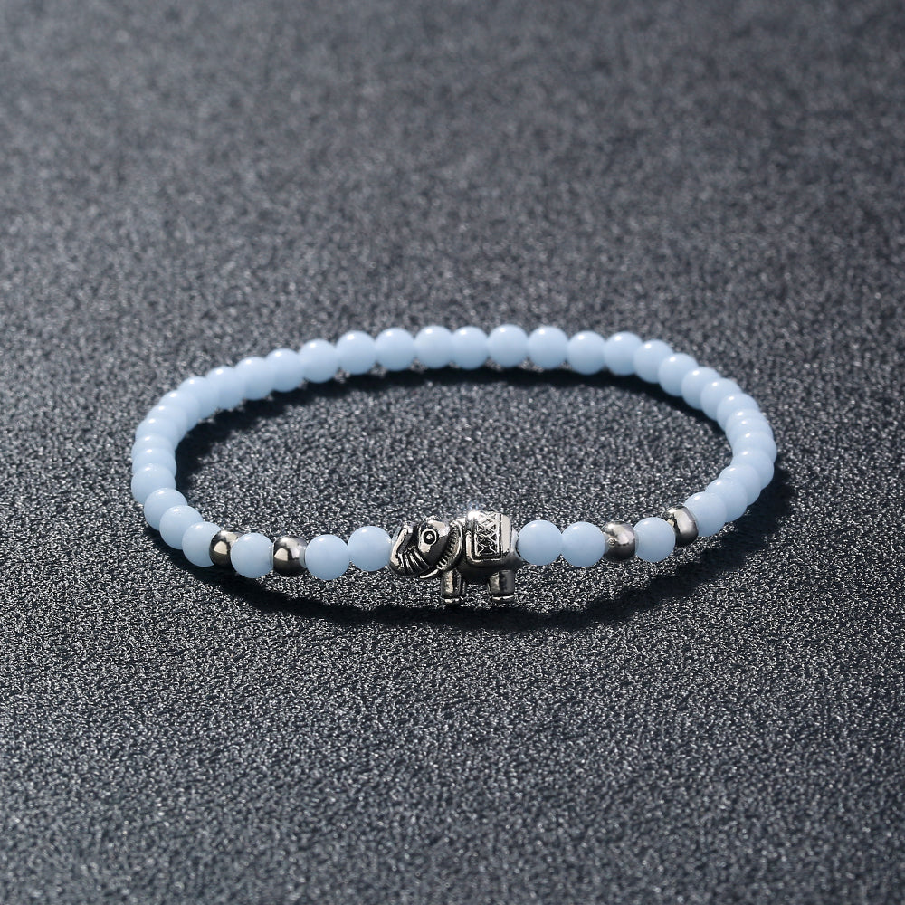 Vintage Elephant Luminous Bead Bracelet – Glow‑in‑the‑Dark Charm Bracelet (Unisex) What Else You Got?