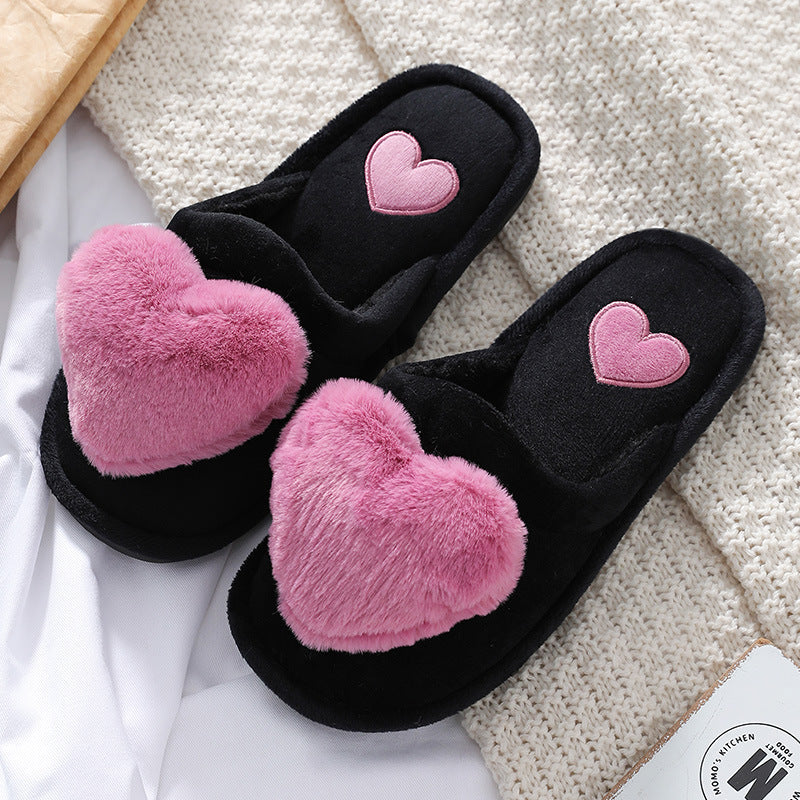 Cute Love Slipper Winter Warm Fluffy Shoes Home Slippers For Valentine's Day What Else You Got?