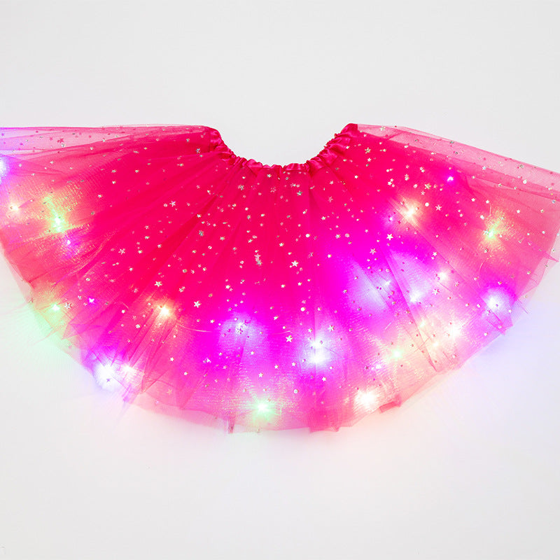 Magical & Luminous  LED Princess Halloween Tutu Skirt Sequins Shiny Skirt What Else You Got?