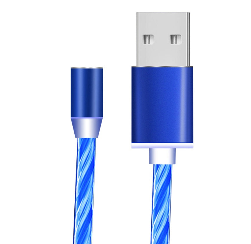 Magnetic Streaming Fast‑Charging Cable – 3‑in‑1 LED Flowing Light Cable for iPhone / Android / Type‑C What Else You Got?