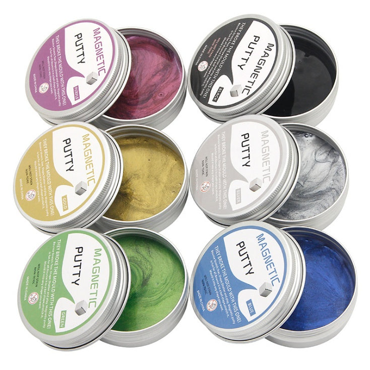 Magnetic Putty Stress Relief Toy – Ultra‑Soft Stretchable Clay with Strong Magnet Pull (6 Colors) What Else You Got?