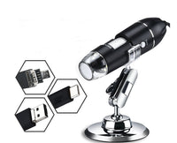 3-in-1 USB Digital Microscope - 1600X Magnification with Adjustable LED Light - Perfect for Kids, Students & Hobbyists