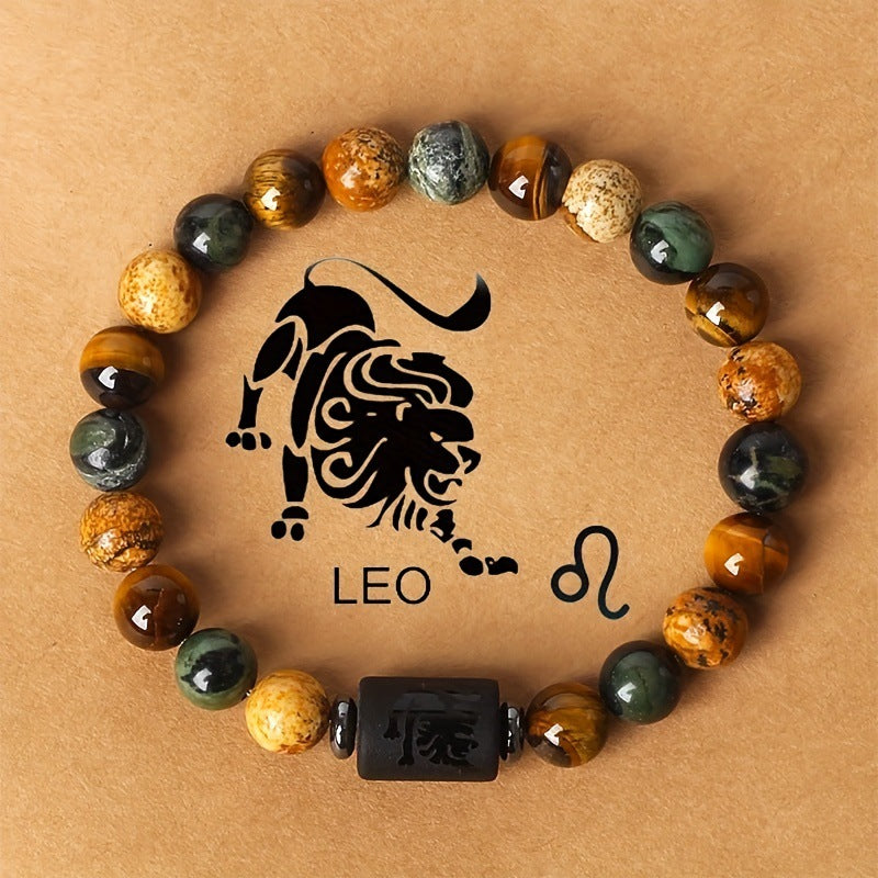 12 Zodiac Sign Natural Stone Bead Bracelet What Else You Got?