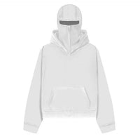Women’s Double-Hood Zip Cardigan – Embroidered Geometric Streetwear Jacket S–XL