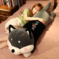 Adorable Lying Husky Plush Pillow - Cozy & Faith-Filled Decor