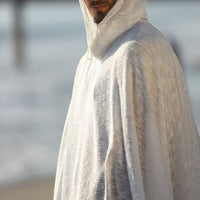 Mens Hooded Casual Cape-Style Fashion Cloak
